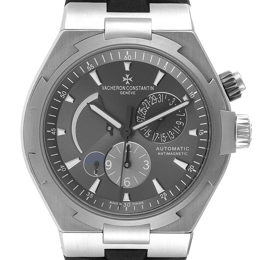 Vacheron Constantin Overseas Dual Time Grey Dial Mens Watch 47450
