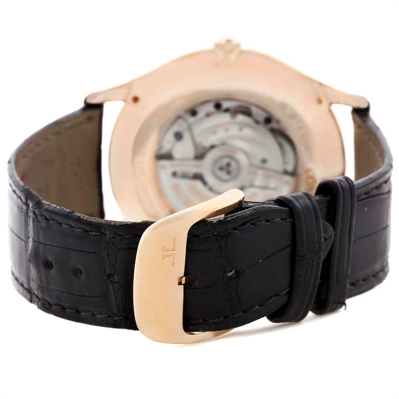 Jaeger LeCoultre Master Grande Ultra Thin 40mm Rose Gold Diamond Mens Watch Q1352502