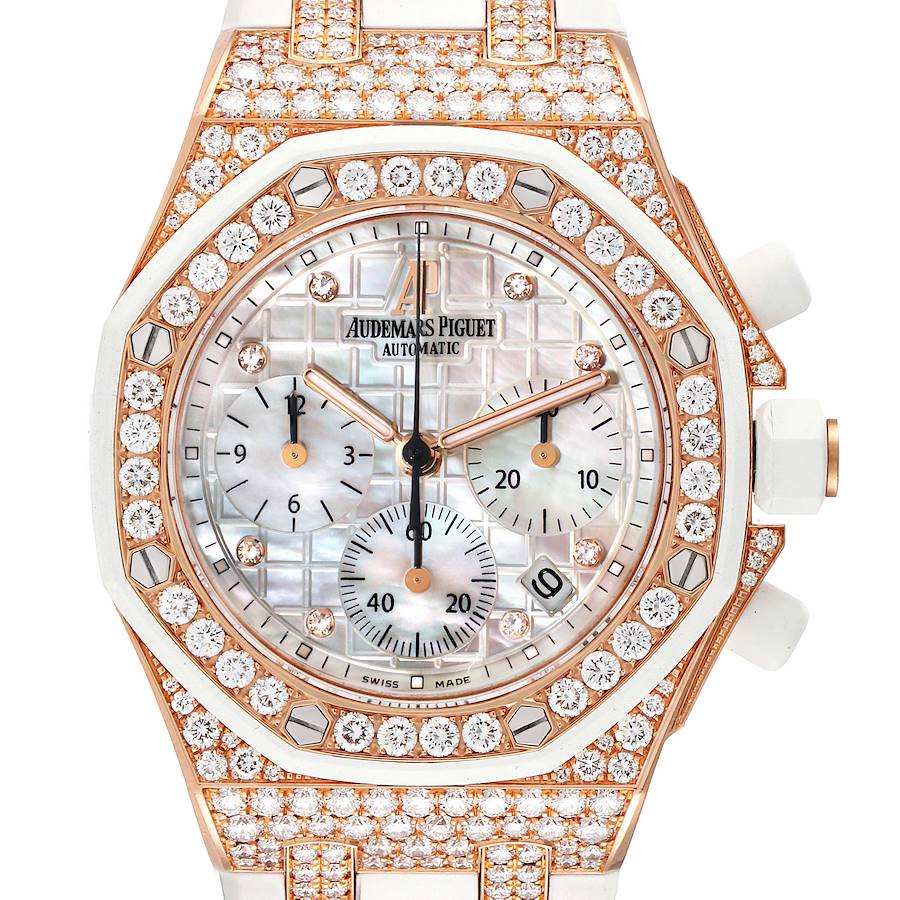Audemars Piguet Royal Oak Offshore Rose Gold Diamond Ladies Watch 26092OK