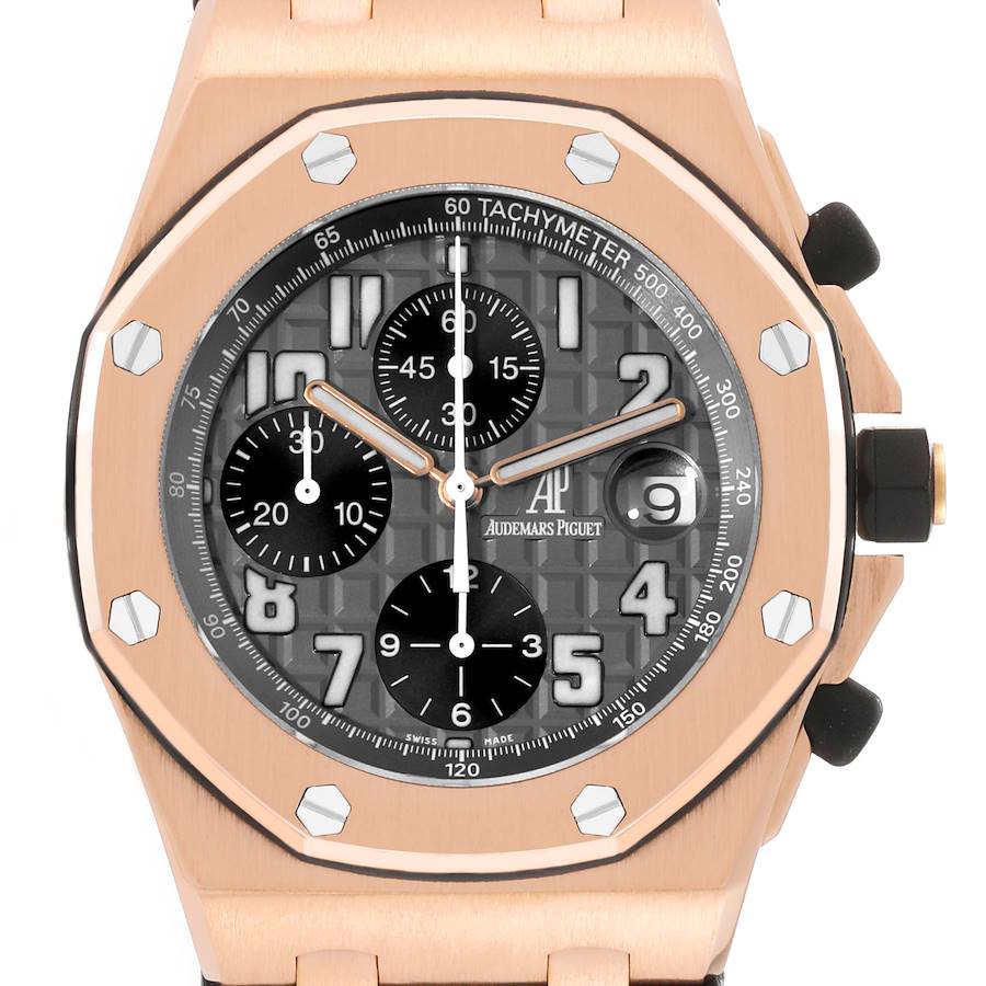 Audemars Piguet Royal Oak Offshore Rose Gold Chronograph Mens Watch 2590OK