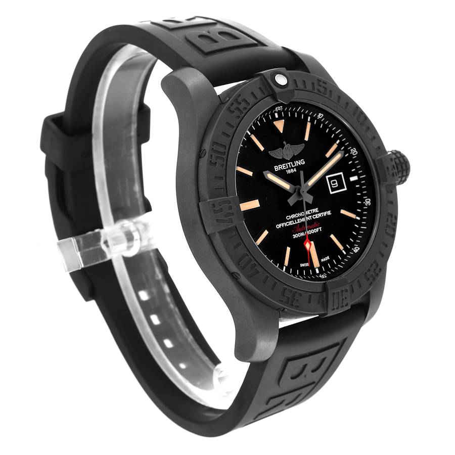 Breitling Avenger Blackbird 48 Titanium DLC Mens Watch V17310