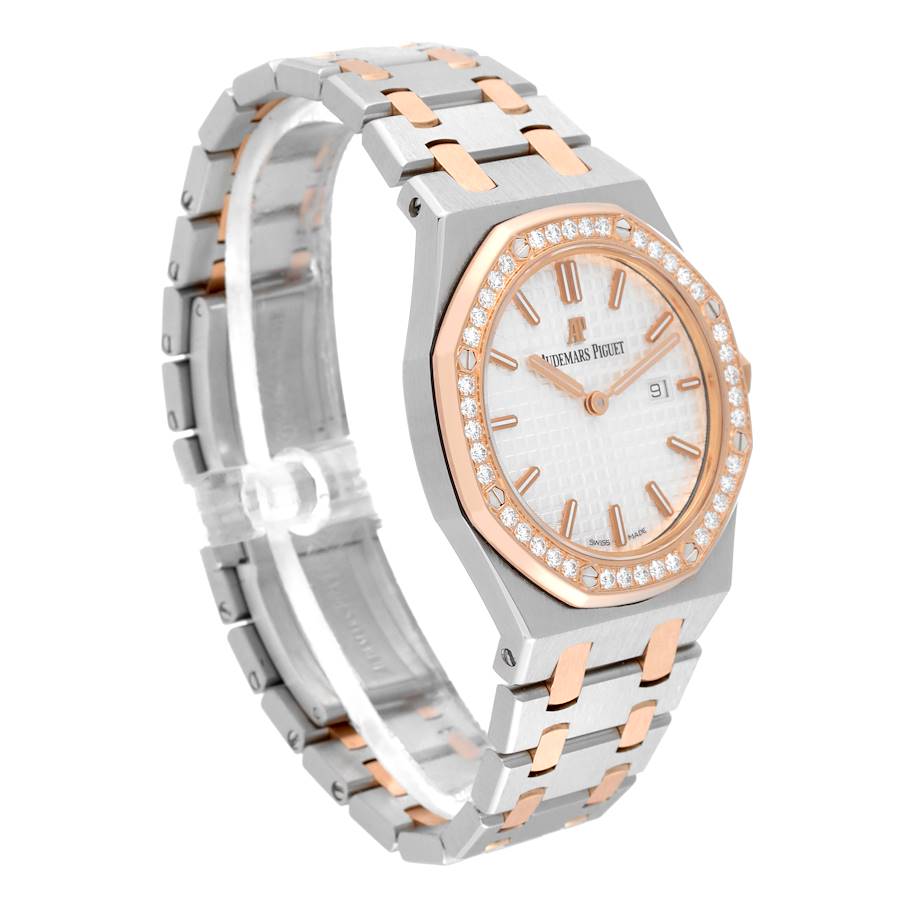 Audemars Piguet Royal Oak 33 Steel Rose Gold Diamond Ladies Watch 67651SR