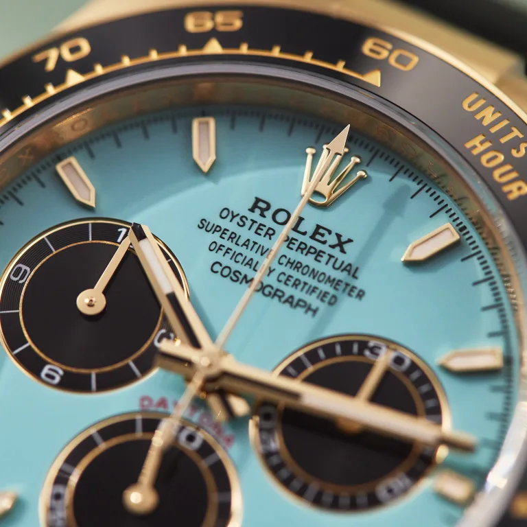 2025 NEW Rolex Daytona Yellow Gold Oysterflex Turquoise Dial 40mm