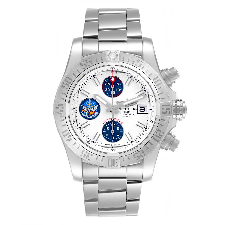 Breitling Avenger II Blue Impulse LE Steel Mens Watch A13381