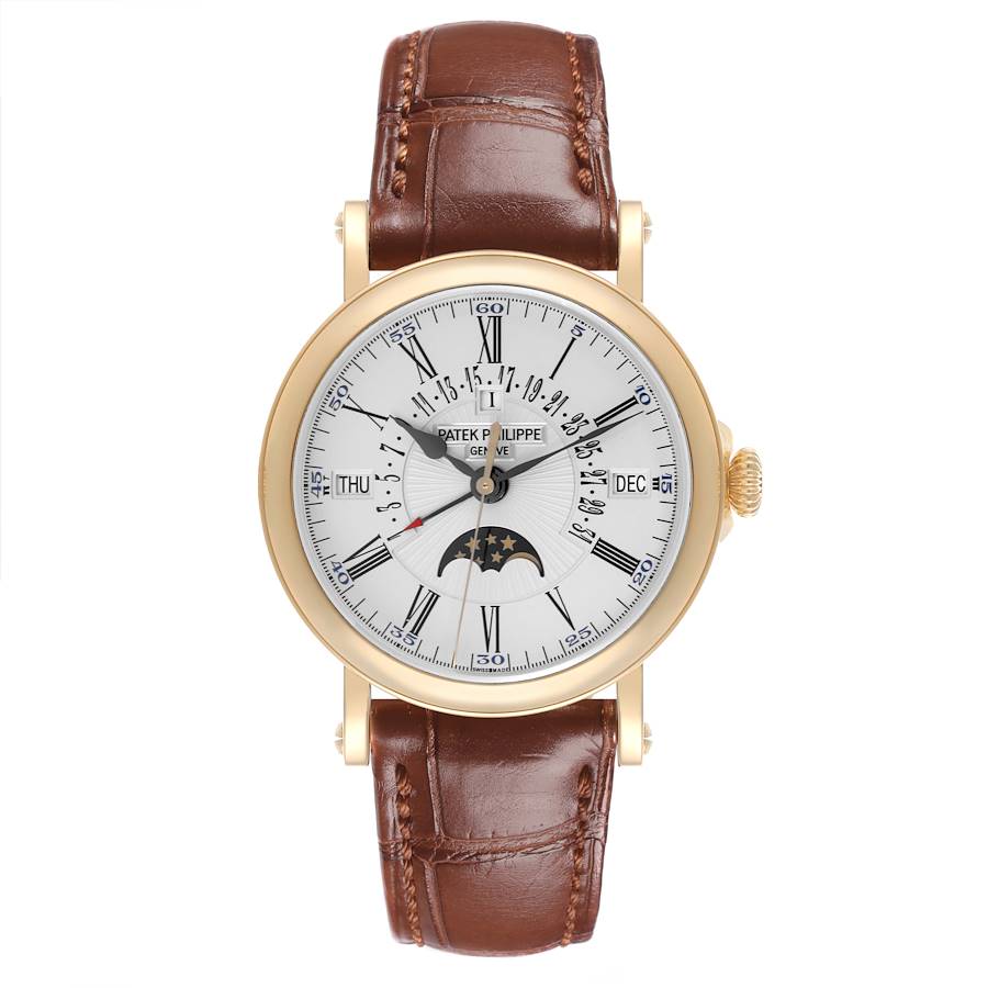 Patek Philippe Perpetual Calendar Yellow Gold Mens Watch 5159