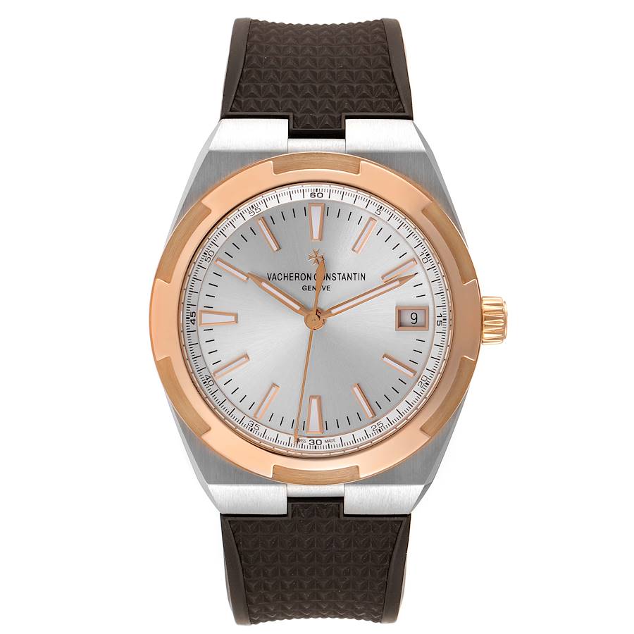 Vacheron Constantin Overseas Steel Rose Gold Mens Watch 4500V
