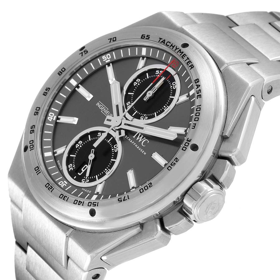 IWC Ingenieur Chronograph Racer Gray Dial Steel Mens Watch IW378508
