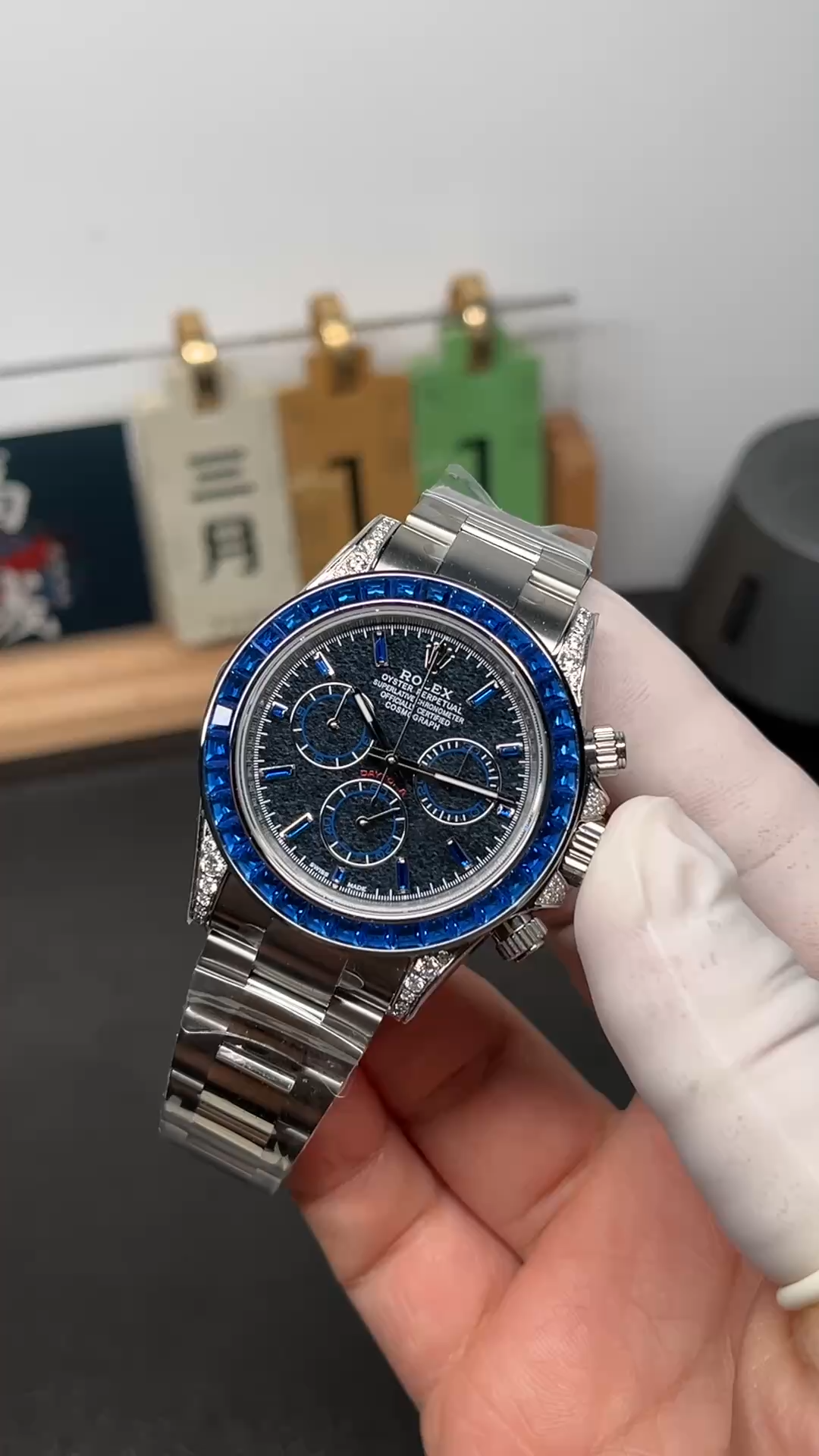 Rolex Daytona Replica 126599TSA Silver Sheen Obsidian Dial 40 Sapphire Bezel