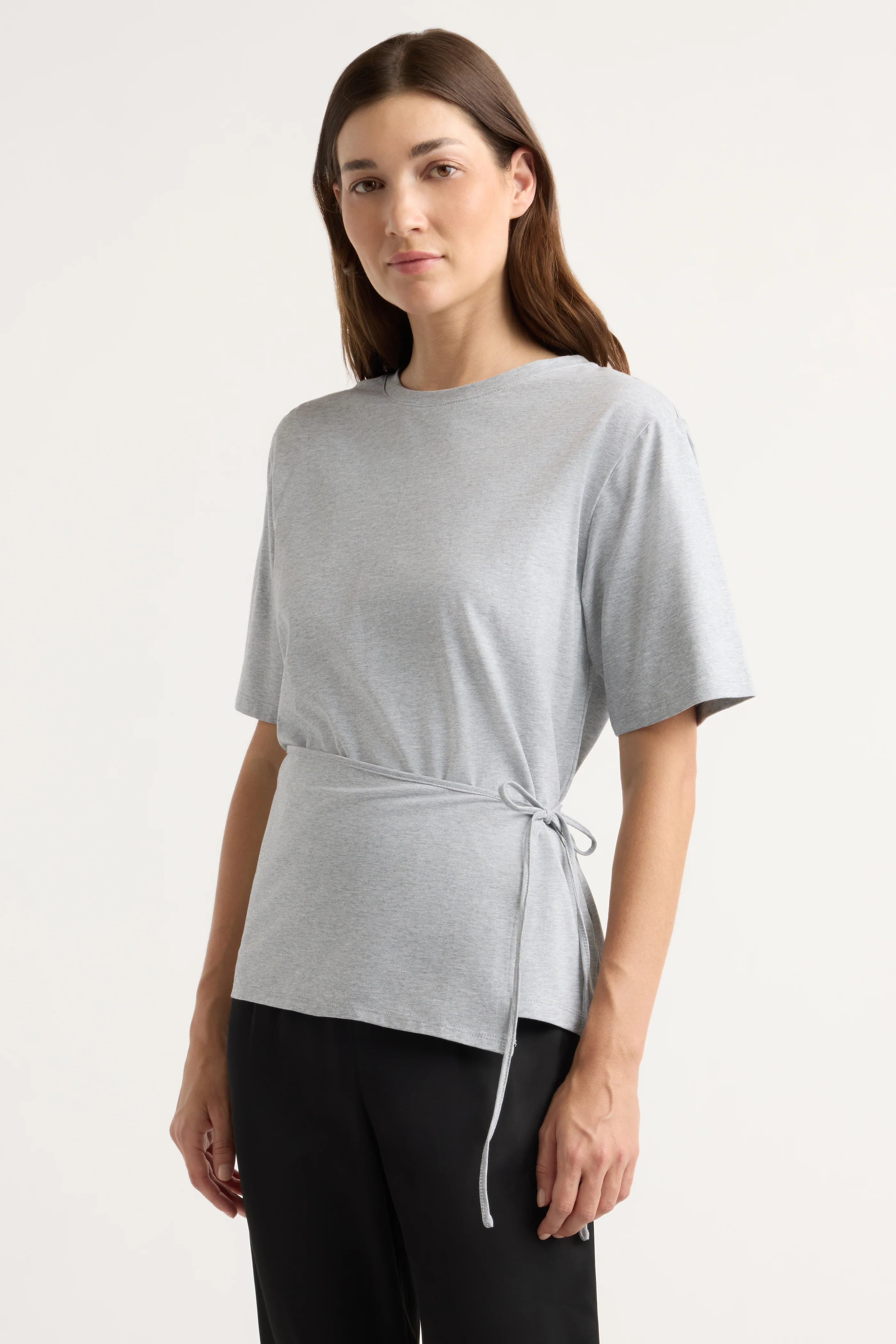 Tinsley Side-Tie Wrap Tee