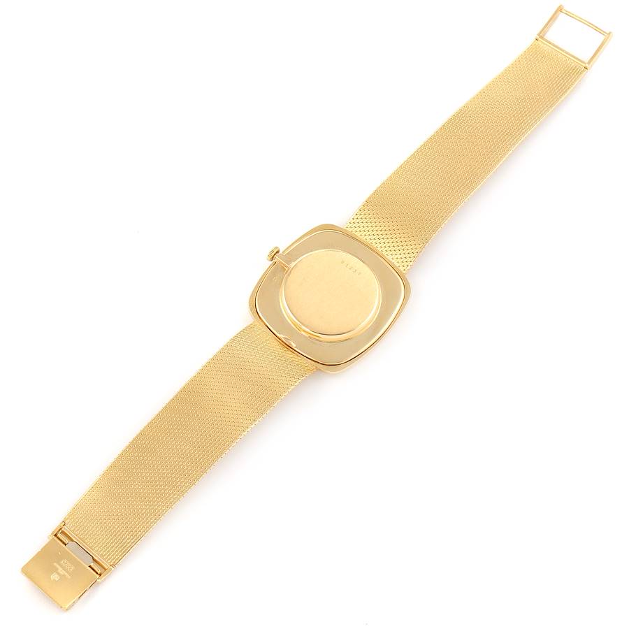 Audemars Piguet Yellow Gold Black Dial Vintage Mens Watch