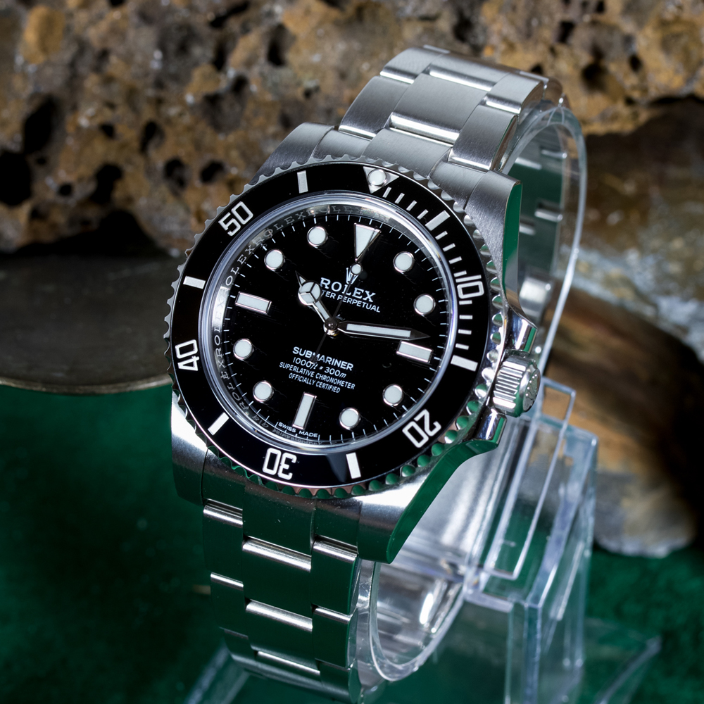 Rolex Submariner No Date 40mm 4 Liner Steel Mens Watch 14060M