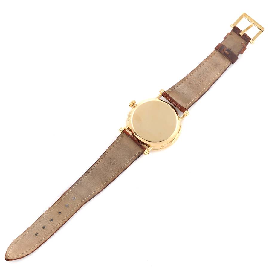 Patek Philippe Complications Power Reserve Moonphase Yellow Gold Mens Watch 5054