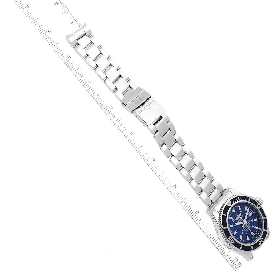 Breitling Superocean II Blue Dial Steel Mens Watch A17365