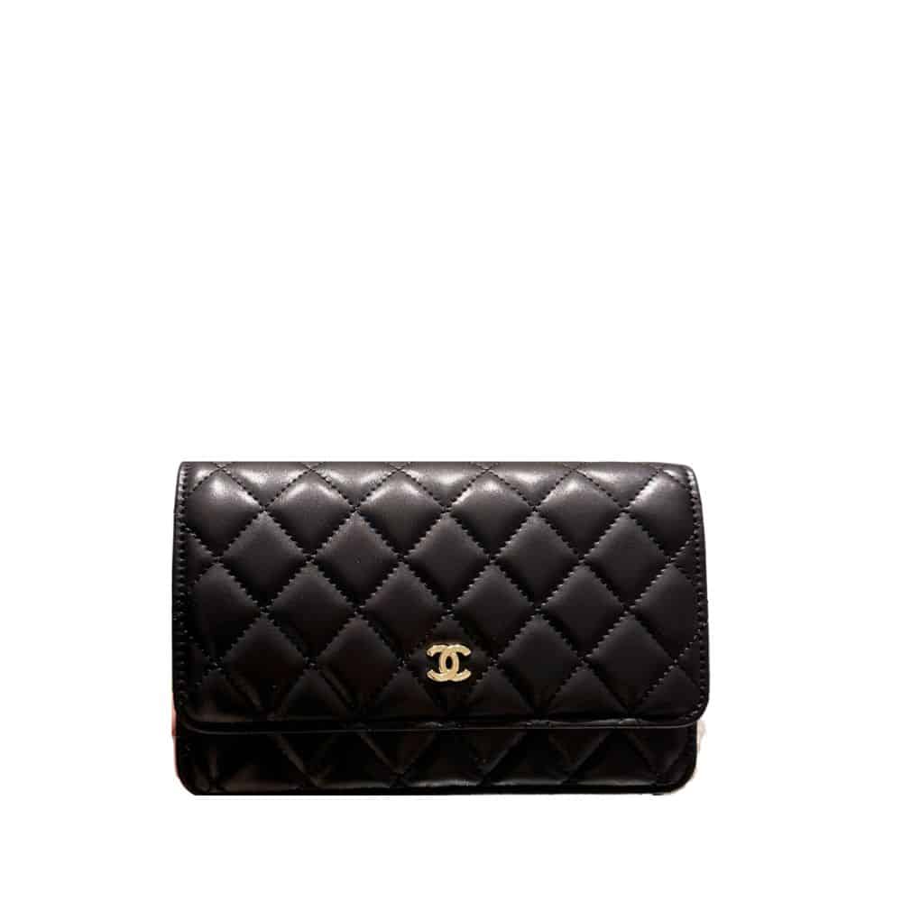 Chanel Wallet On Chain Woc Black 20Cm