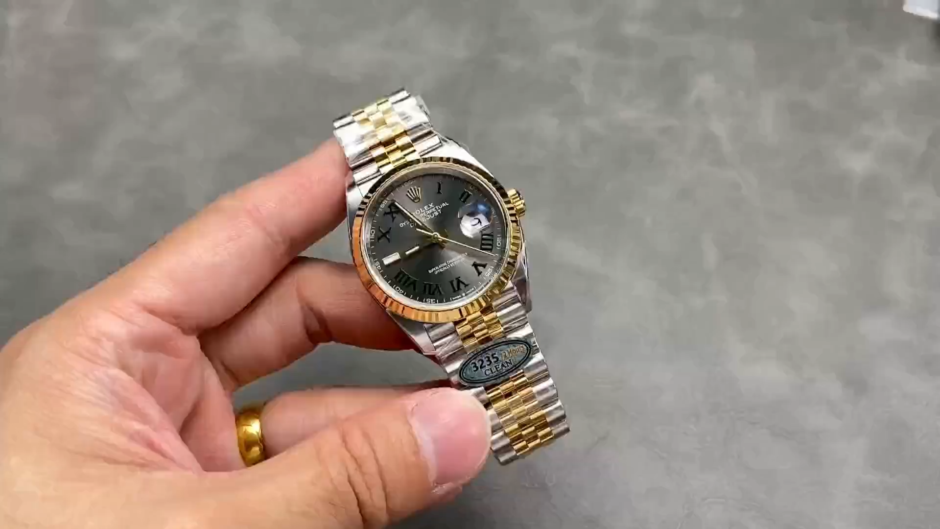 Rolex Datejust m126333 0020 Grey Dial Jubilee 41mm Two Tone Men's Watch
