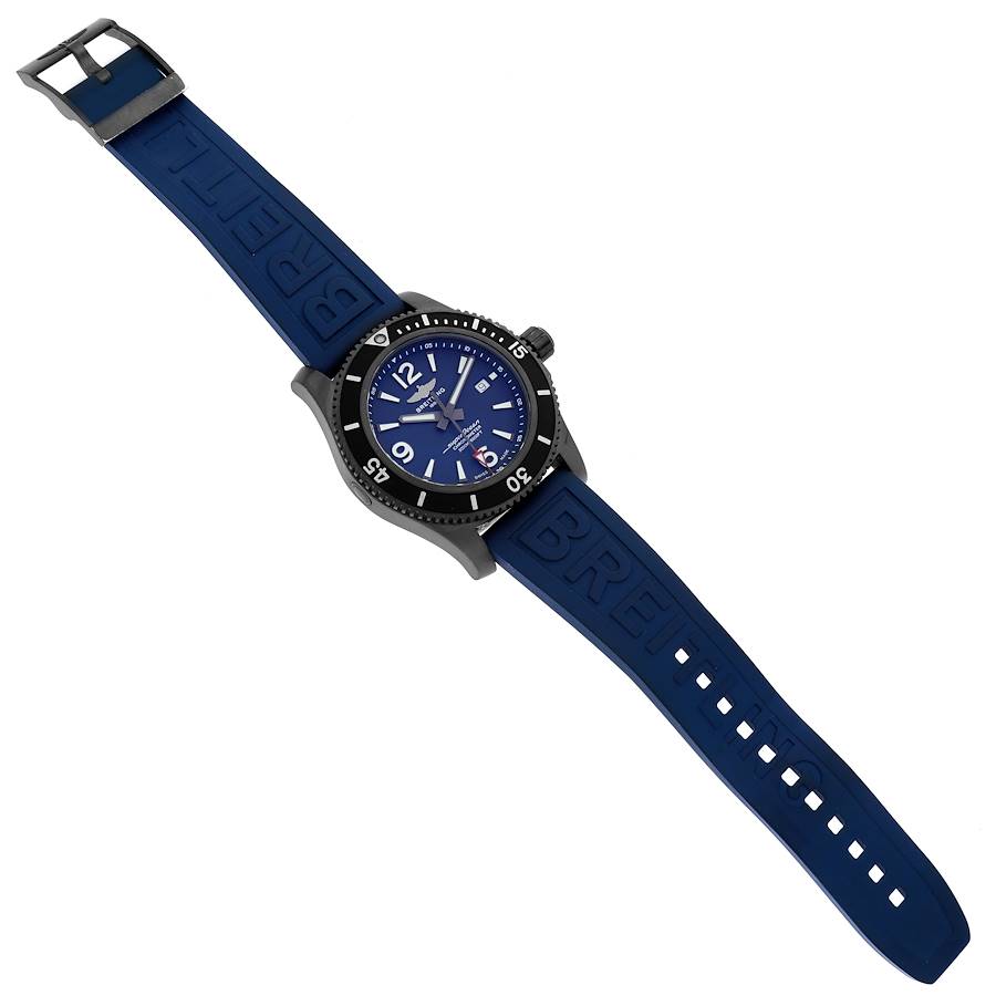 Breitling Superocean 46 Blue Dial DLC Steel Mens Watch M17368
