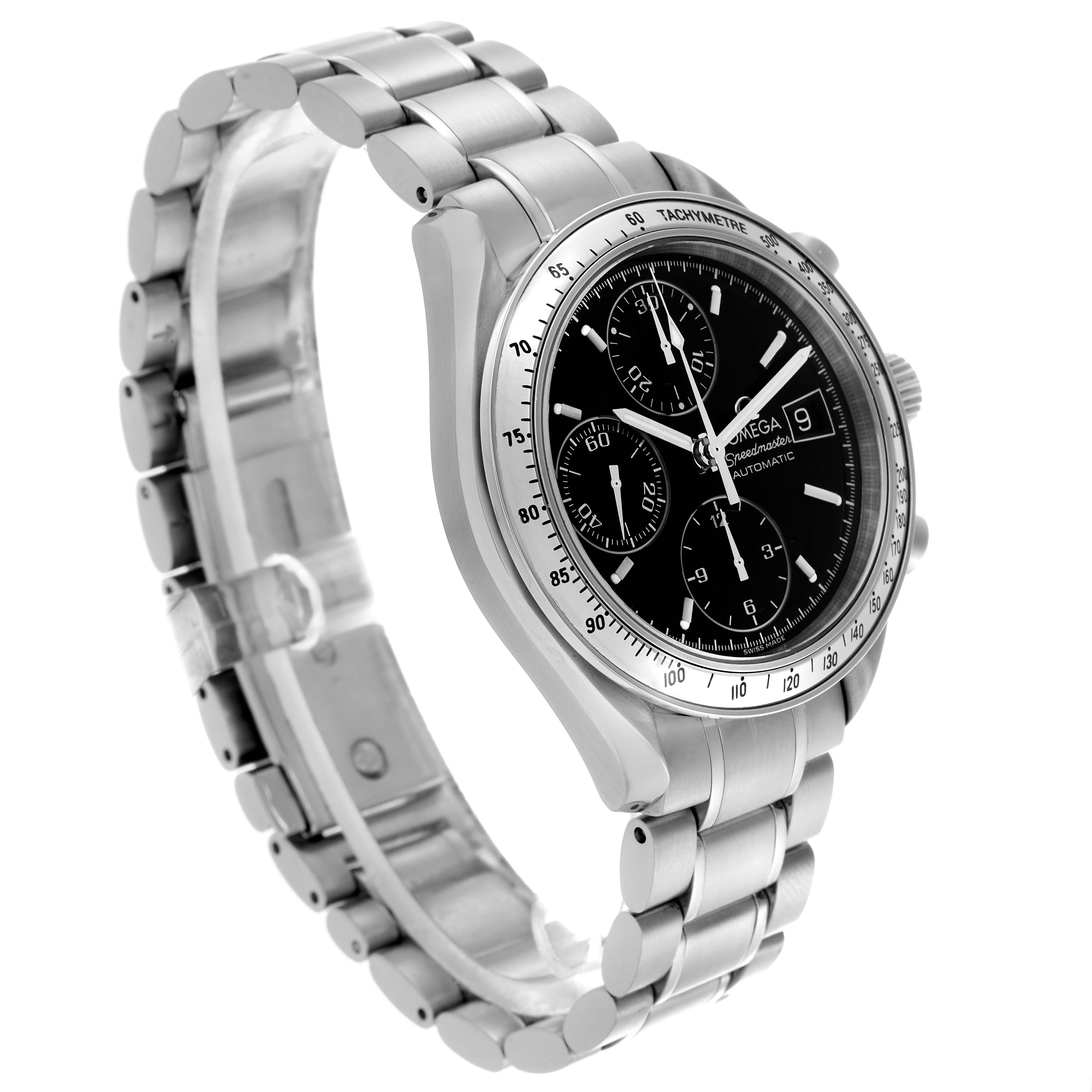 Omega Speedmaster DateAutomatic Steel Mens Watch 39.0 MM 3513.50.00 Card