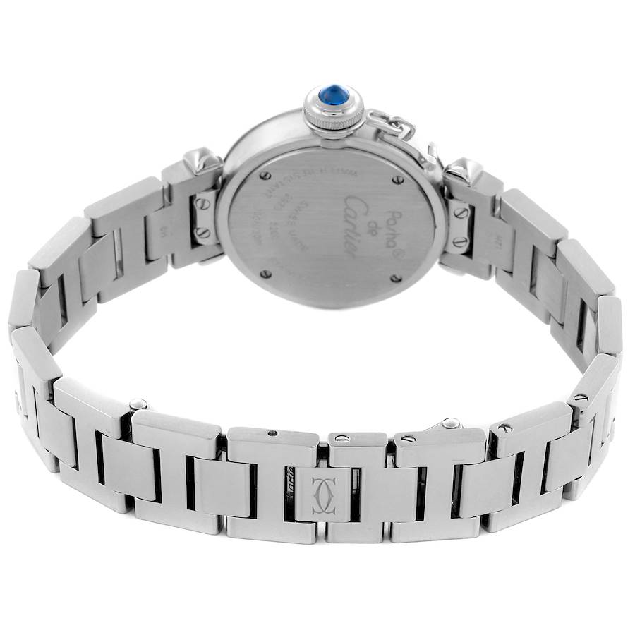 Cartier Miss Pasha 1st Anniversary Blue Dial Steel Ladies Watch W3140024