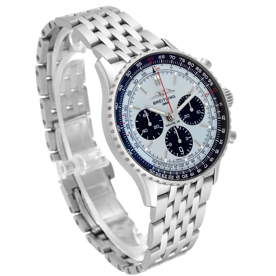 Breitling Navitimer B01 Blue Dial Steel Mens Watch AB0138