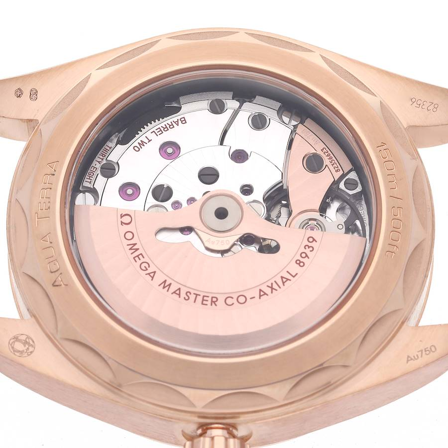 Omega Aqua Terra 43 Worldtimer Rose Gold Mens Watch 220.53.43.22.02.001