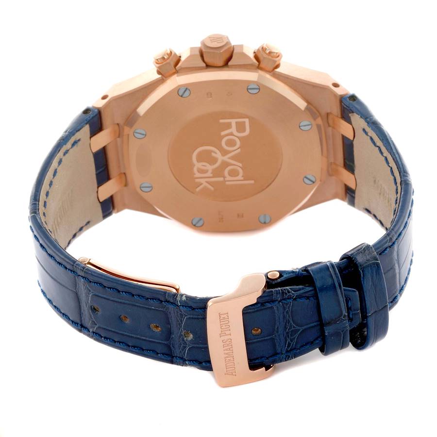 Audemars Piguet Royal Oak Blue Dial Rose Gold Chronograph Watch 26331OR