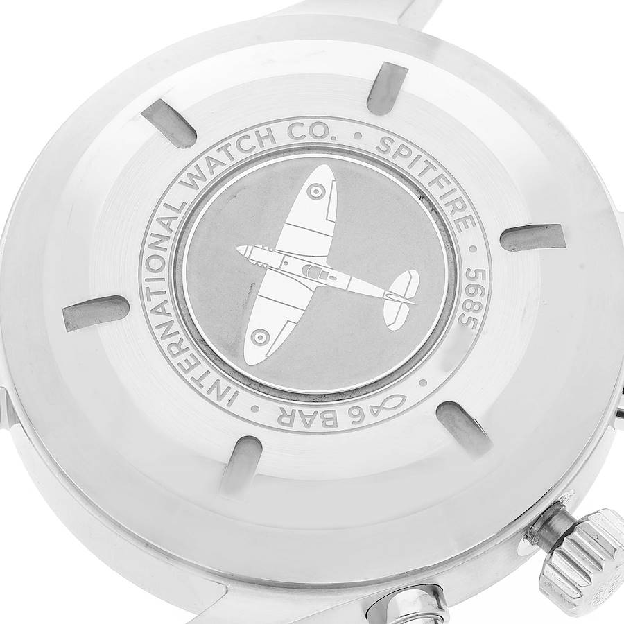 IWC Pilot Spitfire Automatic Chronograph Steel 43mm Mens Watch IW377719