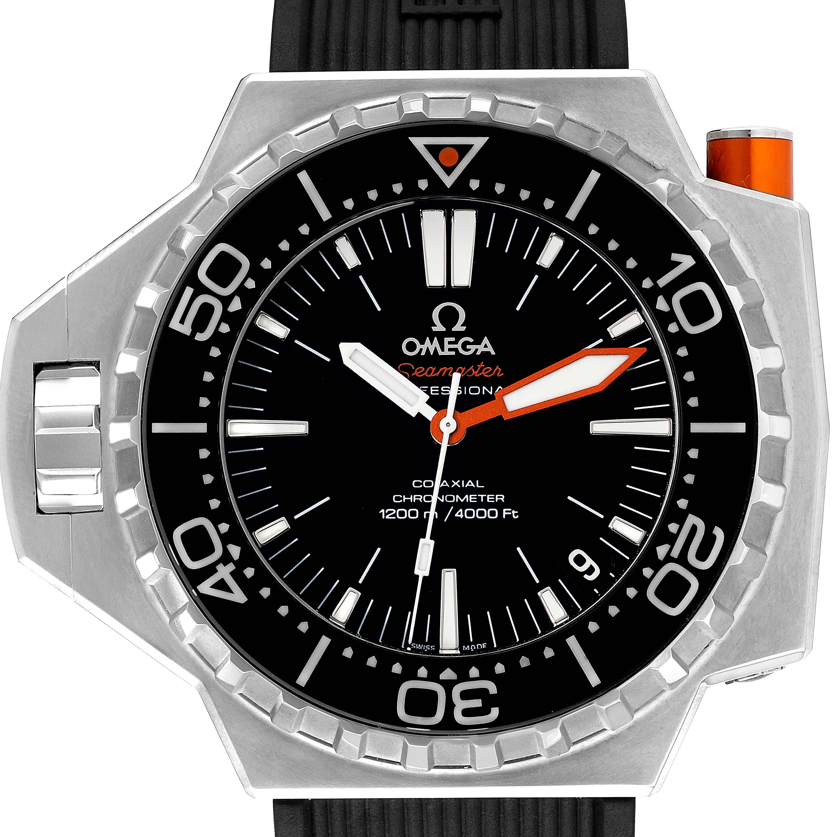 Omega Seamaster Ploprof 1200m Steel Mens Watch 55 x 48 MM 224.32.55.21.01.002 Card