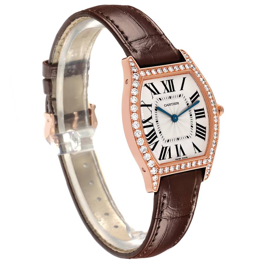 Cartier Tortue Medium Rose Gold Diamond Ladies Watch WJTO0009