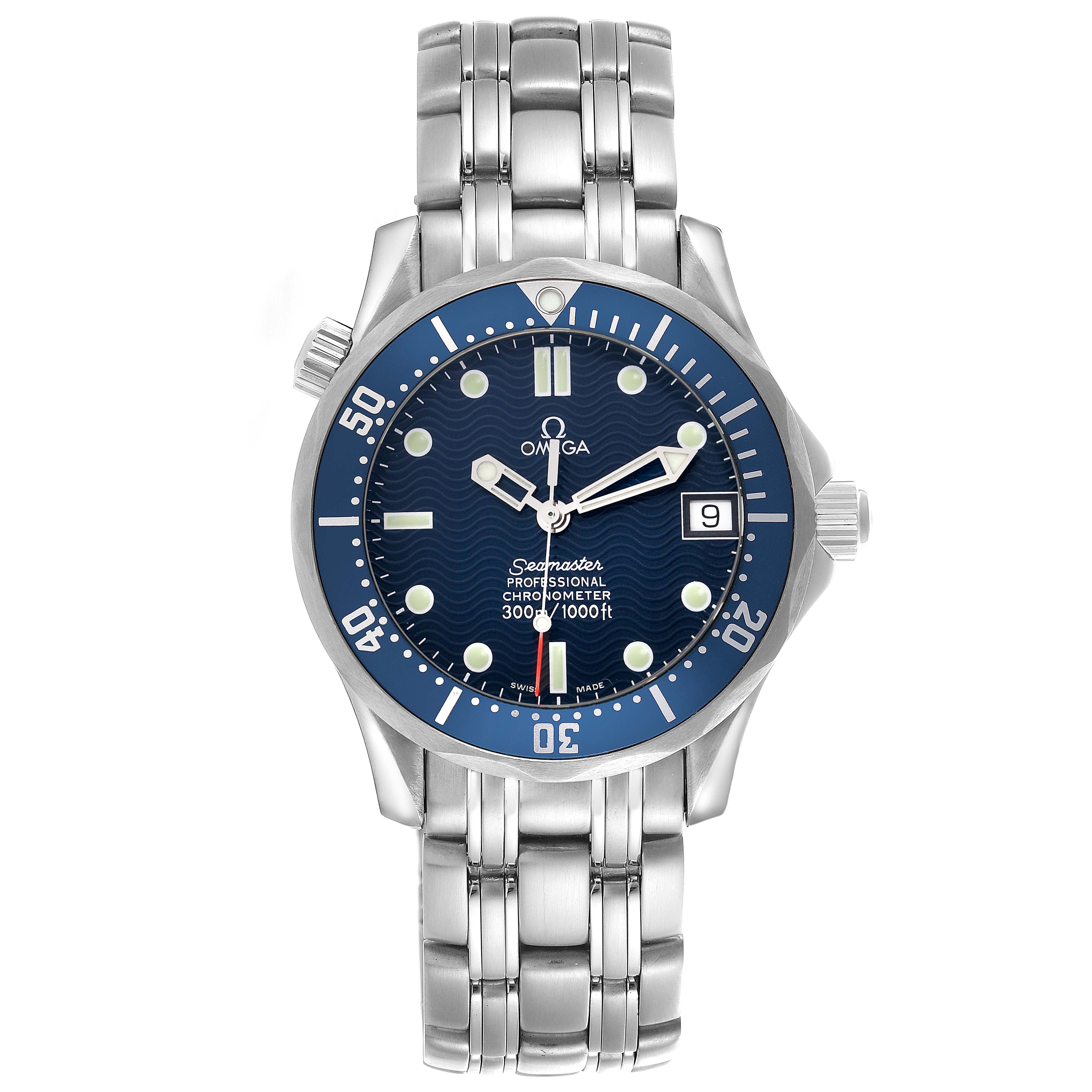 Omega Seamaster MidsizeBlue Dial Steel Mens Watch 36.25 MM 2551.80.00