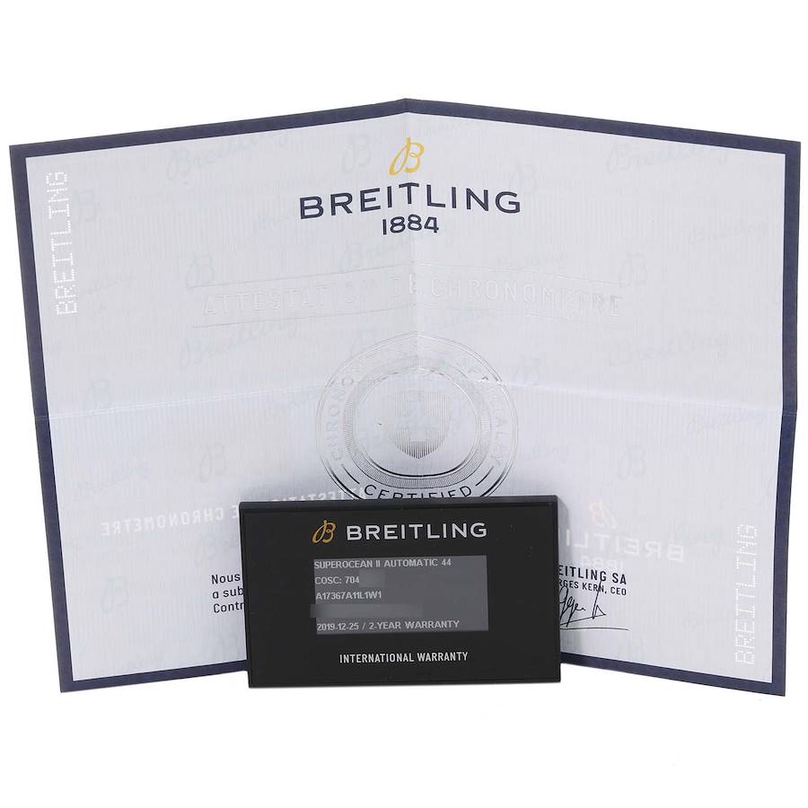Breitling Superocean 44 Outerknown Green Dial Steel Mens Watch A17367