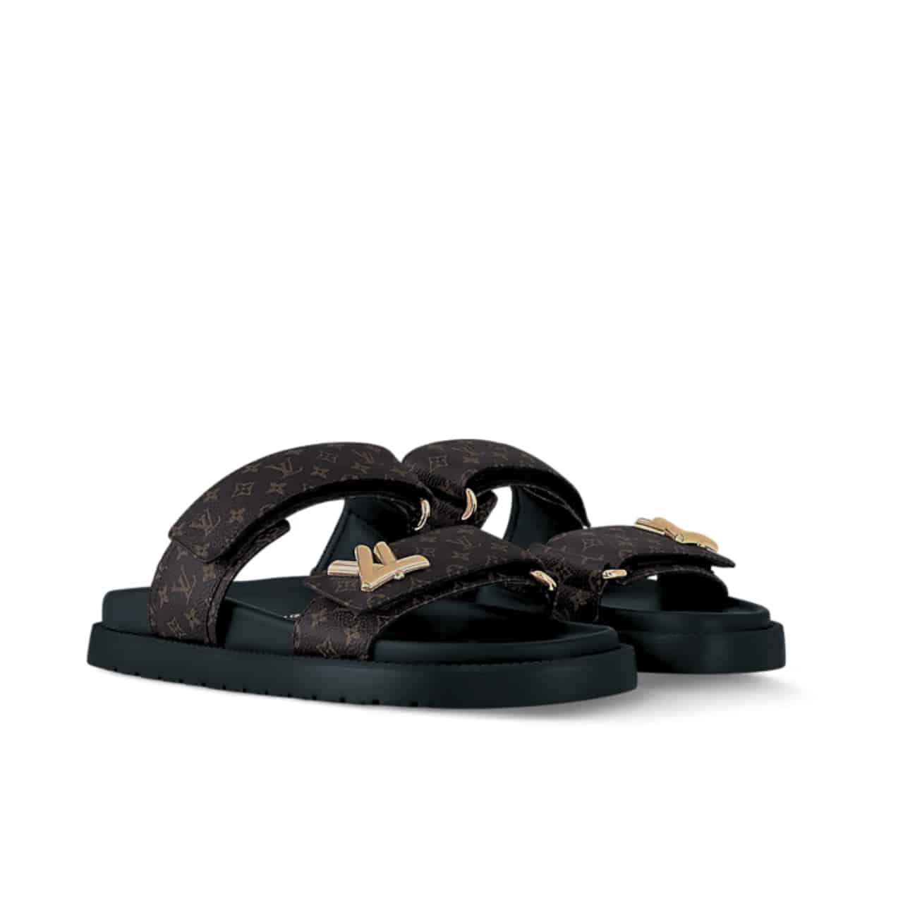 Louis Vuitton Lv Sunset Flat Comfort Mule Black