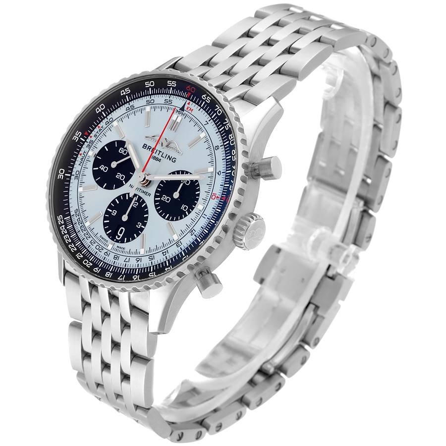 Breitling Navitimer B01 Blue Dial Steel Mens Watch AB0138