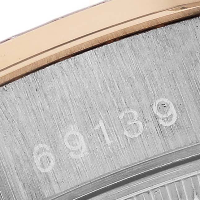 Rolex President Tridor White Yellow Rose Gold Diamond Ladies Watch 69139