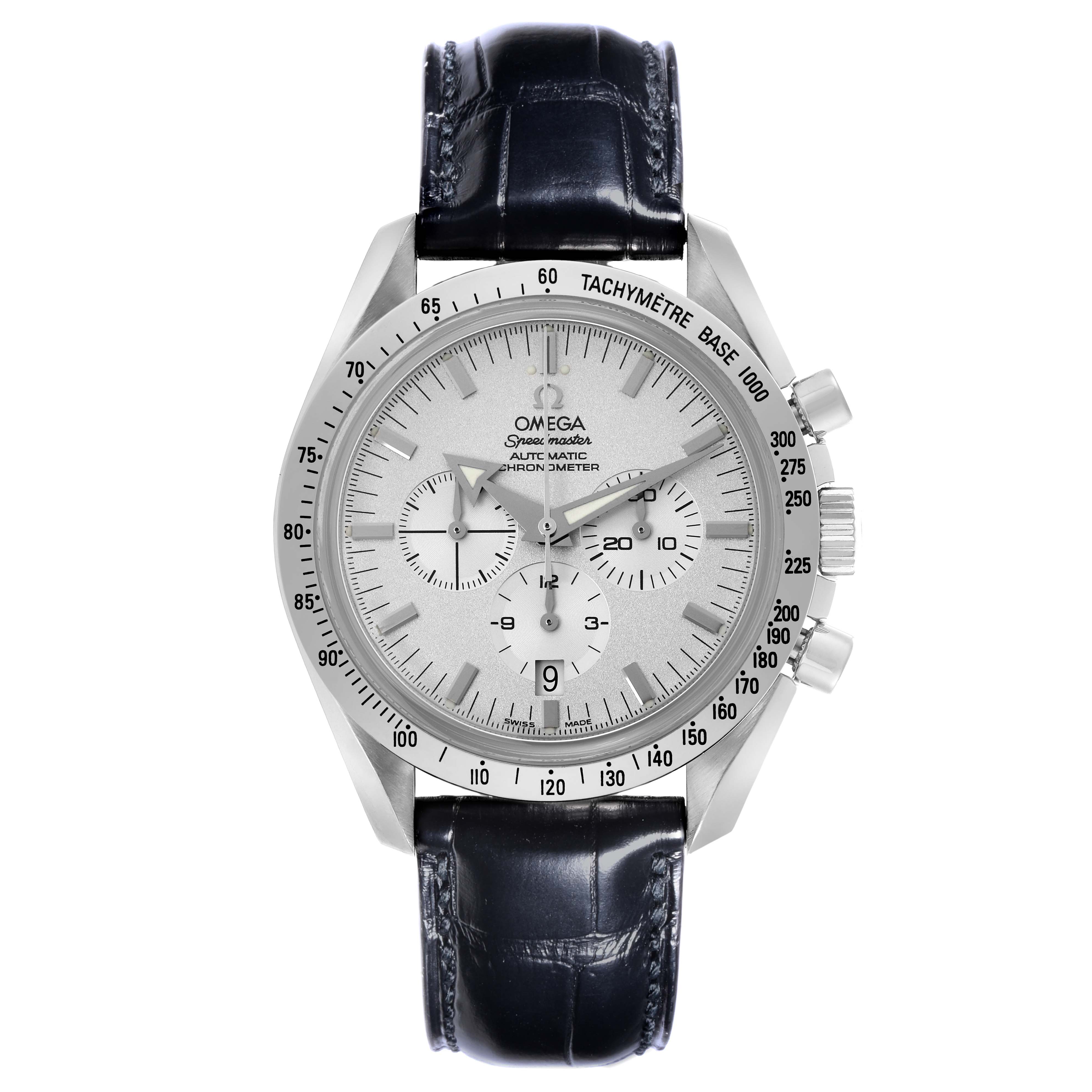 Omega Speedmaster Broad Arrow White Gold Mens Watch 42.0 MM 3652.30.31
