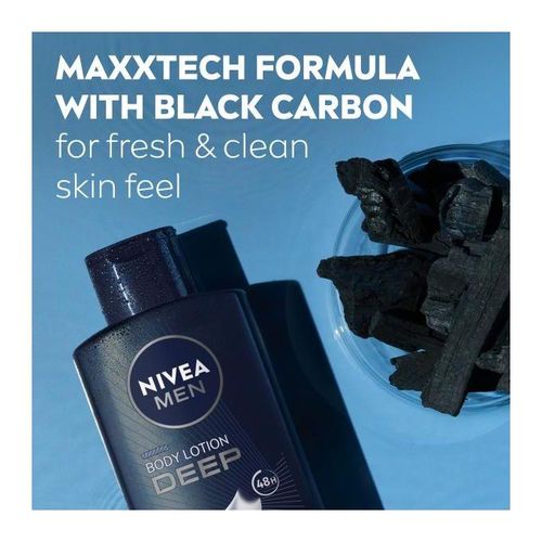 NIVEA MEN Deep Body Lotion 400ml + Deep Roll-on 50ml