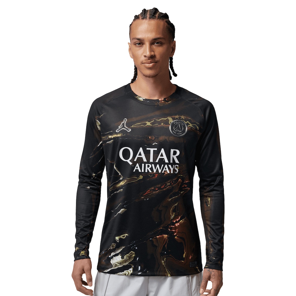 Maillot manches longues PSG Jordan Night Edition Match Dri-FIT ADV 25/26 - Flocage Champions of Europe - 26