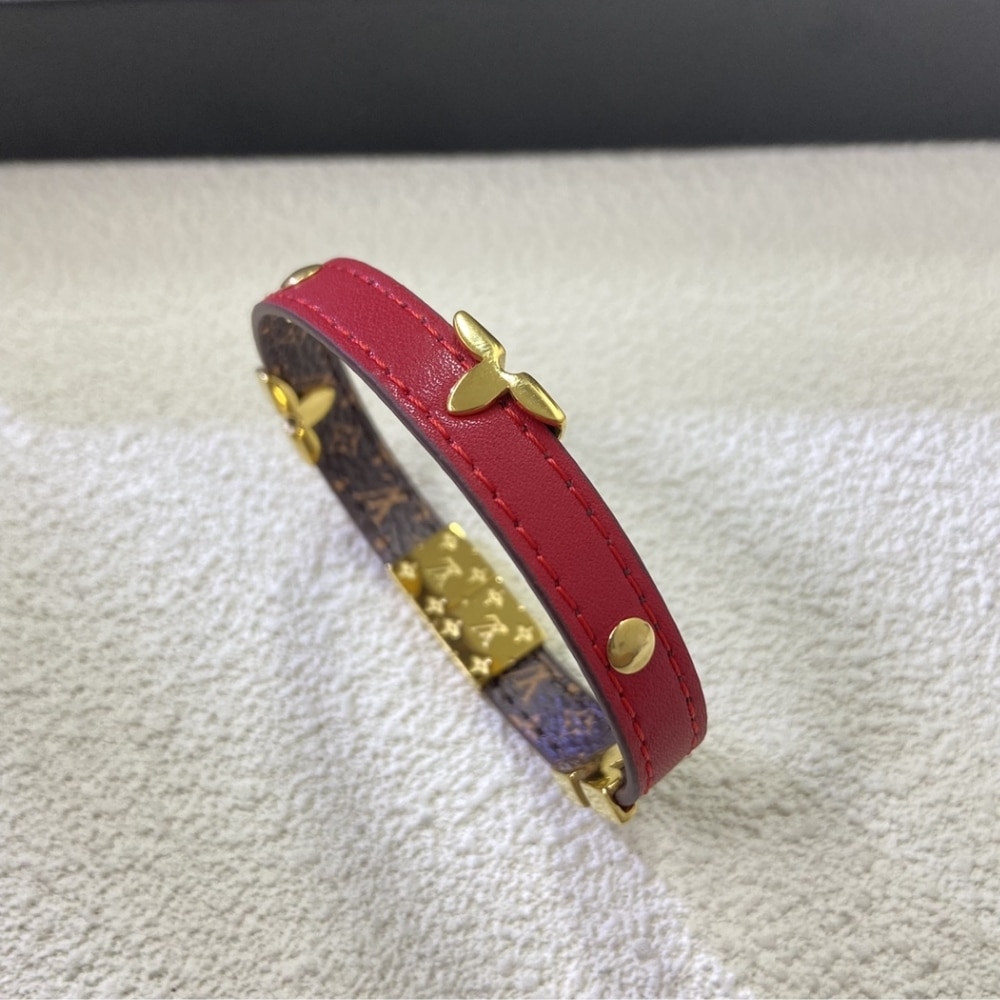 Louis Vuitton Reversible Monogram Bracelet Red