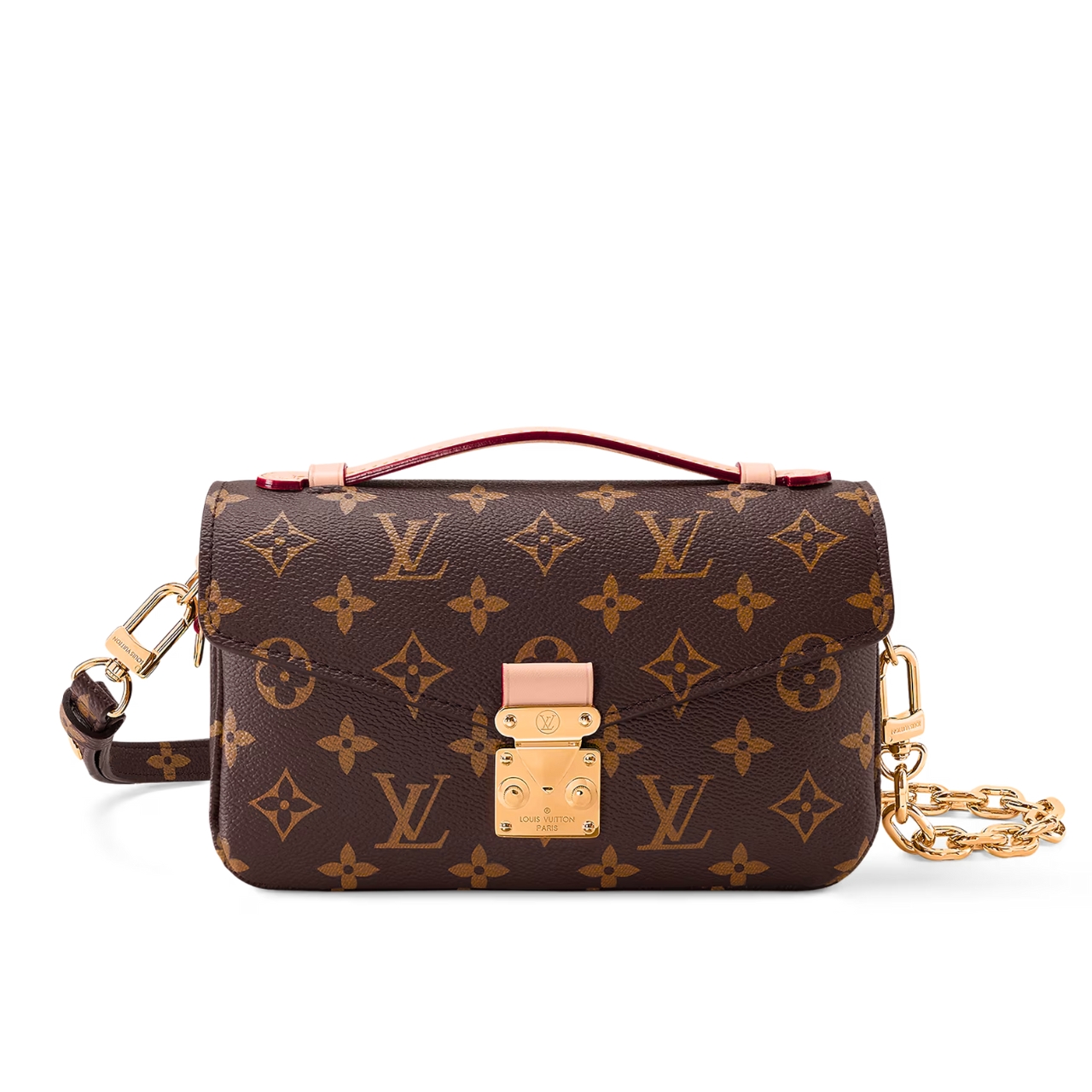Louis Vuitton Pochette Métis East West Monogram Canvas Brown 21Cm M46279