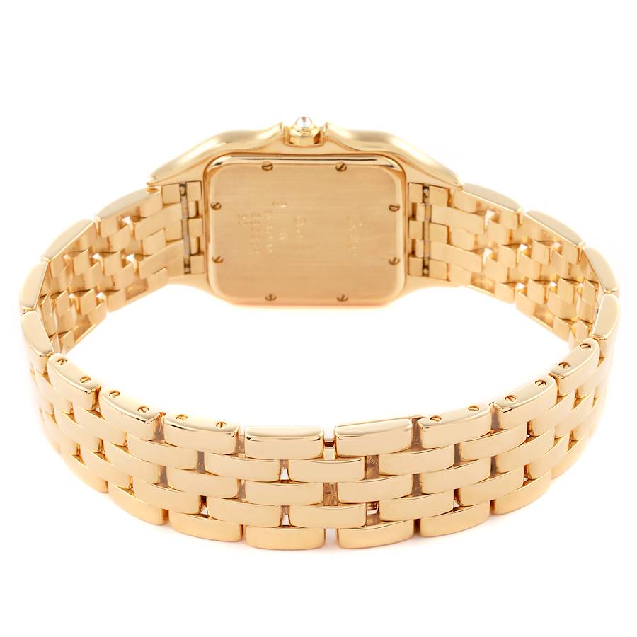 Cartier Panthere Yellow Gold Diamond Mens Watch 883969