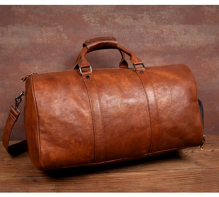 Genuine leather travel bag 50cm