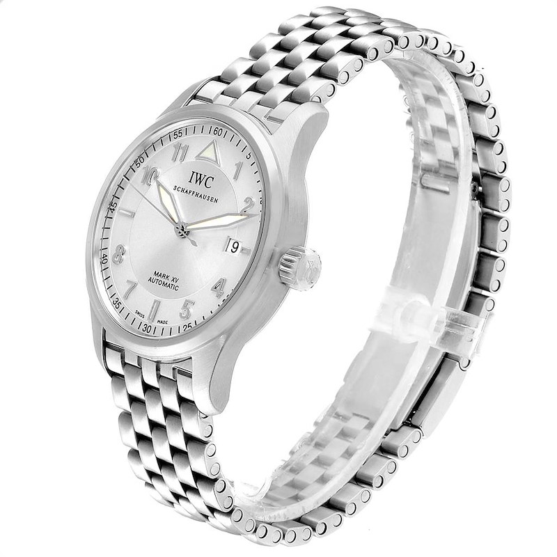 IWC Spitfire Pilot Mark XV Steel Mens Watch IW325505