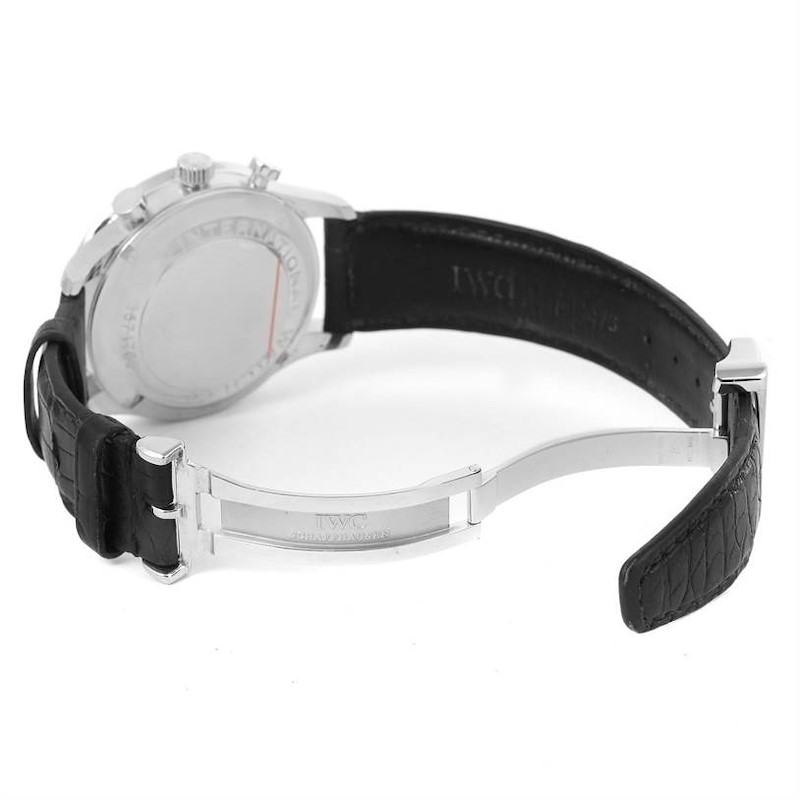 IWC Portuguese Chrono Automatic Black Dial Mens Watch IW371447