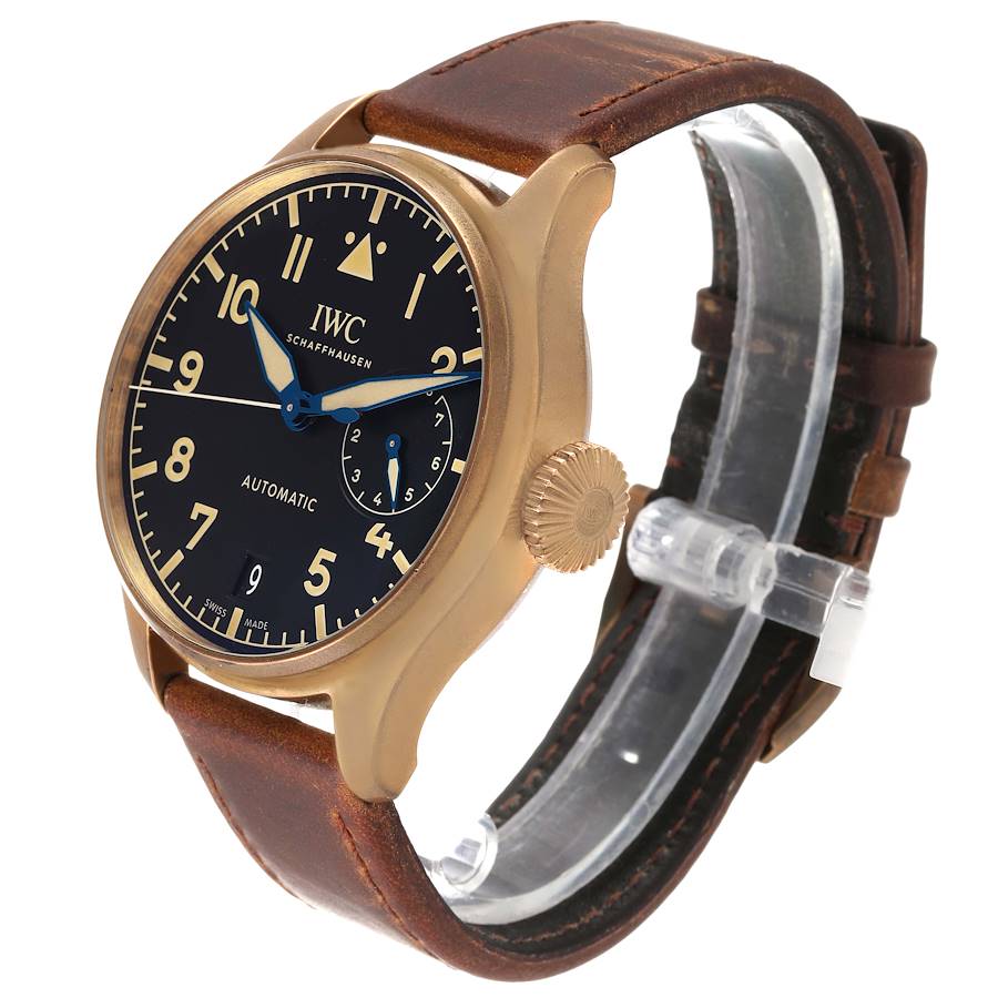 IWC Big Pilot Bronze Titanium Black Dial Mens Watch IW501005