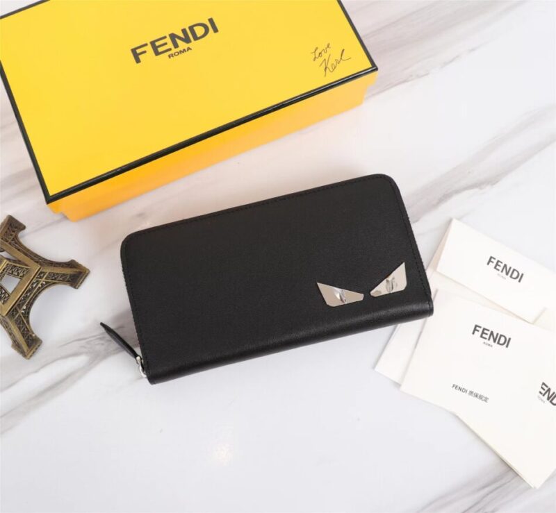 Replica Fendi Grey Eyes Wallet