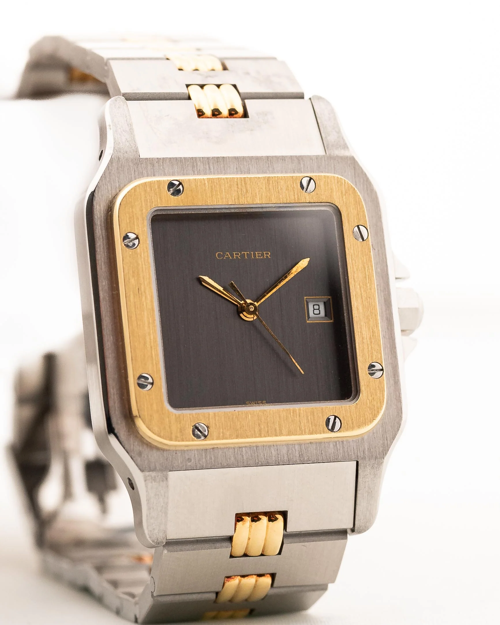 Cartier Santos Carr&eacute;e 2961 Godron Ghost 1990s