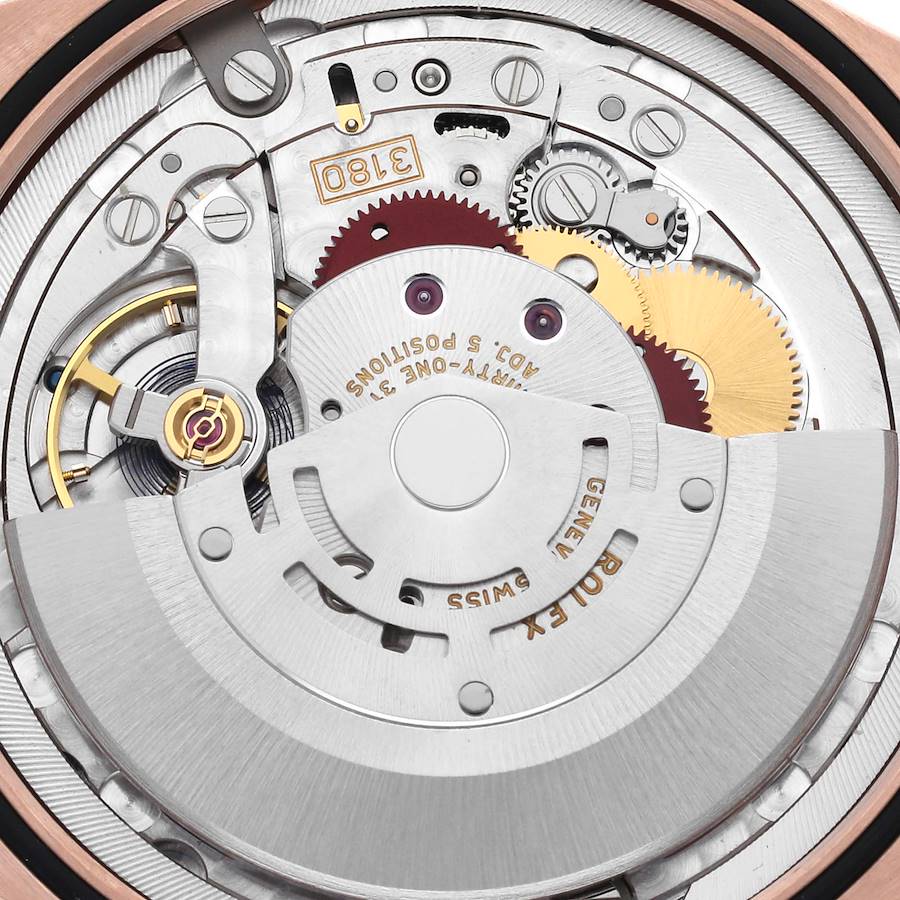 Rolex Cellini Dual Time Brown Dial Rose Gold Automatic Mens Watch 50525