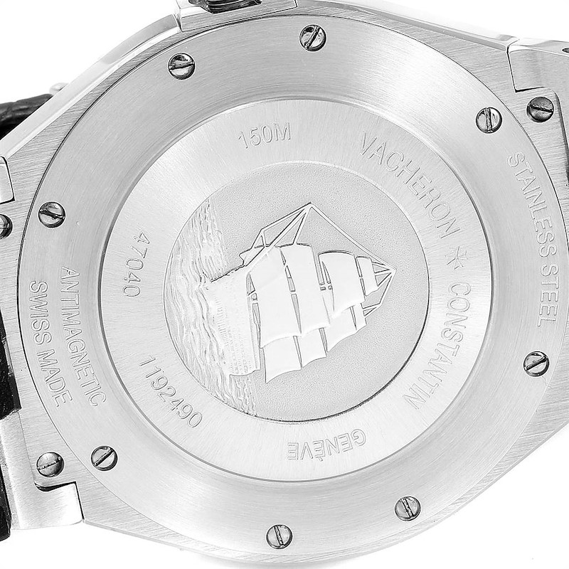 Vacheron Constantin Overseas Deep Stream Grey Dial Steel Mens Watch 47040