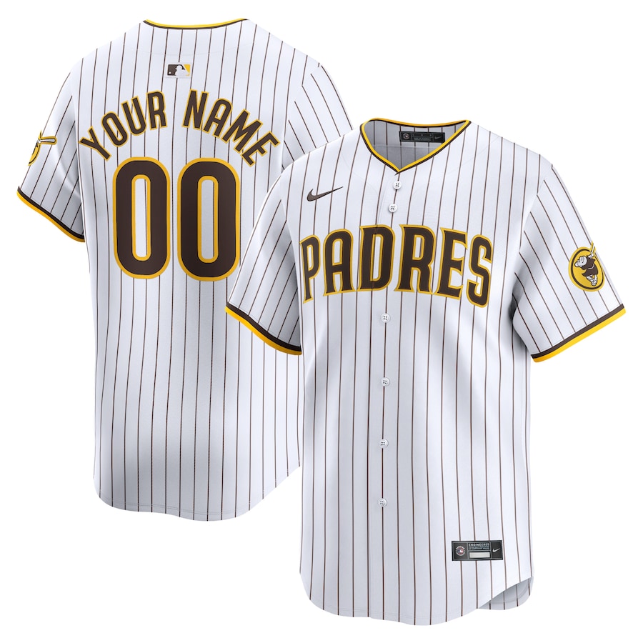 San Diego Padres Youth Home Limited Custom Jersey White