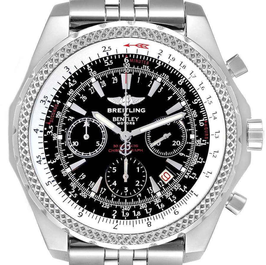 Breitling Bentley Motors Special Edition Steel Mens Watch A25362