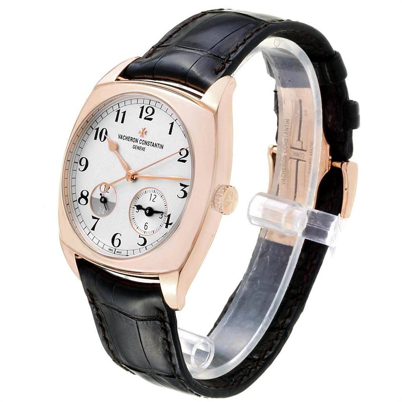Vacheron Constantin Harmony Dual Time Rose Gold Mens Watch 7810S